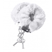 Наручники с белой меховой опушкой - ToyFa - купить с доставкой в Самаре