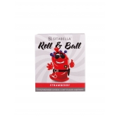 Стимулирующий презерватив-насадка Roll   Ball Strawberry - Sitabella - купить с доставкой в Самаре