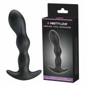 Черный анальный стимулятор простаты с вибрацией Special Anal Massager - 14,5 см. - Baile - в Самаре купить с доставкой