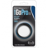 Черно-синее эрекционное кольцо Silicone Go Pro Cock Ring - Blush Novelties - в Самаре купить с доставкой