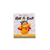 Стимулирующий презерватив-насадка Roll   Ball Banana - Sitabella - купить с доставкой в Самаре