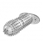 Закрытая прозрачная насадка Crystal sleeve - 12 см. - Erowoman-Eroman - в Самаре купить с доставкой