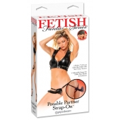 Черный податливый страпон Posable Partner Strap-On - 17,8 см. - Pipedream - купить с доставкой в Самаре
