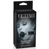 Черный кляп с дырочками Breathable Ball Gag - Pipedream - купить с доставкой в Самаре