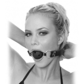 Черный кляп с дырочками Breathable Ball Gag - Pipedream - купить с доставкой в Самаре