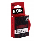Ультратонкие презервативы в железном кейсе MAXUS Sensitive - 3 шт. - Maxus - купить с доставкой в Самаре