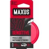 Ультратонкие презервативы в железном кейсе MAXUS Sensitive - 3 шт. - Maxus - купить с доставкой в Самаре
