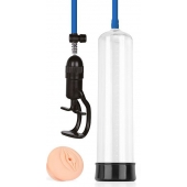 Прозрачная вакуумная помпа Sex Expert с насадкой-вагиной - Sex Expert - в Самаре купить с доставкой