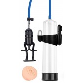 Прозрачная вакуумная вибропомпа Sex Expert с насадкой-вагиной - Sex Expert - в Самаре купить с доставкой