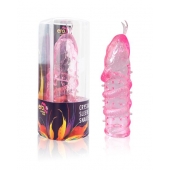 Закрытая рельефная насадка Crystal sleeve snakes в виде змеи с усиками - 14 см. - Erowoman-Eroman - в Самаре купить с доставкой
