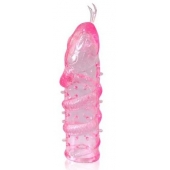 Закрытая рельефная насадка Crystal sleeve snakes в виде змеи с усиками - 14 см. - Erowoman-Eroman - в Самаре купить с доставкой