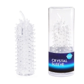 Закрытая рельефная насадка Crystal sleeve с усиками - 12 см. - Erowoman-Eroman - в Самаре купить с доставкой