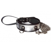 Стильный ошейник с металлическим блеском и поводком - Sitabella - купить с доставкой в Самаре