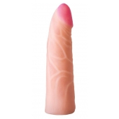 Фаллическая насадка на трусики харнесс - 17,5 см. - LOVETOY (А-Полимер) - купить с доставкой в Самаре