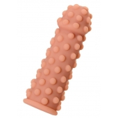 Телесная реалистичная насадка KOKOS Extreme Sleeve 02 с дополнительной стимуляцией - 12,7 см. - KOKOS - в Самаре купить с доставкой