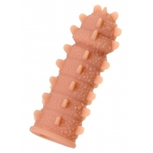 Телесная реалистичная насадка KOKOS Extreme Sleeve 04 с дополнительной стимуляцией - 12,7 см. - KOKOS - в Самаре купить с доставкой