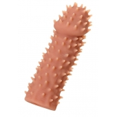 Телесная реалистичная насадка KOKOS Extreme Sleeve 07 с дополнительной стимуляцией - 12,7 см. - KOKOS - в Самаре купить с доставкой