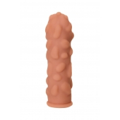 Телесная реалистичная насадка KOKOS Extreme Sleeve 11 с дополнительной стимуляцией - 12,7 см. - KOKOS - в Самаре купить с доставкой