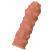 Телесная реалистичная насадка KOKOS Extreme Sleeve 11 с дополнительной стимуляцией - 12,7 см. - KOKOS - в Самаре купить с доставкой