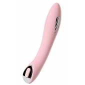 Розовый силиконовый вибратор с электростимуляцией TESLA G-POINT - 21 см. - ToyFa - купить с доставкой в Самаре