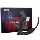 Черная анальная пробка NEXUS SIMUL8 с фиксацией на теле кольцами - Nexus Range - в Самаре купить с доставкой