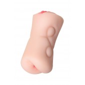 Телесный двусторонний мастурбатор Rich Fruit - вагина и анус - ToyFa - в Самаре купить с доставкой