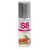 Смазка на водной основе S8 Flavored Lube со вкусом вишни - 125 мл. - Stimul8 - купить с доставкой в Самаре