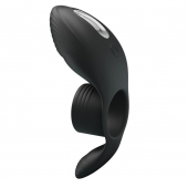 Черное кольцо на пенис с вибрацией Vibration Penis Sleeve - Baile - в Самаре купить с доставкой