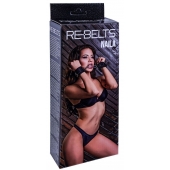 Черные кожаные наручники Naila - Rebelts - купить с доставкой в Самаре