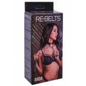 Черный поводок и чокер с кольцом Rada - Rebelts - купить с доставкой в Самаре