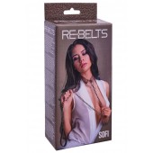 Коричневый поводок и чокер с кольцом Sofi - Rebelts - купить с доставкой в Самаре