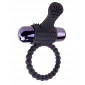 Черное эрекционное виброкольцо Vibrating Silicone Super Ring - Pipedream - в Самаре купить с доставкой