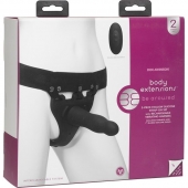Черный полый вибрострапон Body Extensions BE Aroused - 17,78 см. - Doc Johnson - купить с доставкой в Самаре