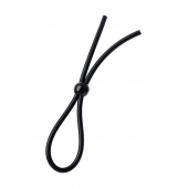 Черное лассо на пенис с одной бусиной - A-toys - в Самаре купить с доставкой