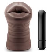 Коричневый мастурбатор-ротик Heather - Blush Novelties - в Самаре купить с доставкой