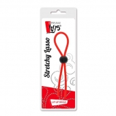 Красное эрекционное лассо с одной бусиной-утяжкой STRETCHY THIN LASSO - Dream Toys - в Самаре купить с доставкой