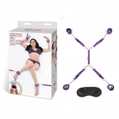 Фиолетовый набор фиксаций на кровати Classic Bedspreader - Lux Fetish - купить с доставкой в Самаре