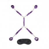 Фиолетовый набор фиксаций на кровати Classic Bedspreader - Lux Fetish - купить с доставкой в Самаре