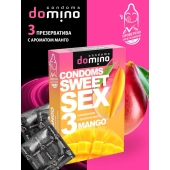 Презервативы для орального секса DOMINO Sweet Sex с ароматом манго - 3 шт. - Domino - купить с доставкой в Самаре