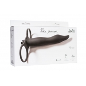 Черная вибронасадка для двойного проникновения Flirtini - 15,9 см. - Lola Games - купить с доставкой в Самаре