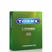 Текстурированные презервативы Torex  С точками  - 3 шт. - Torex - купить с доставкой в Самаре