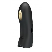 Черная вибронасадка на палец с электростимуляцией Marico - Baile - купить с доставкой в Самаре