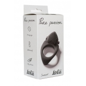 Черное эрекционное виброкольцо Pure Passion Sunset - Lola Games - в Самаре купить с доставкой