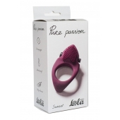 Бордовое эрекционное виброкольцо Pure Passion Sunset - Lola Games - в Самаре купить с доставкой