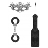 Черный игровой набор Introductory Bondage Kit №4 - Shots Media BV - купить с доставкой в Самаре
