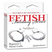 Металлические наручники Beginner s Metal Cuffs - Pipedream - купить с доставкой в Самаре