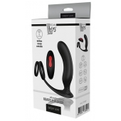 Черный массажер простаты REMOTE P-PLEASER - Dream Toys - в Самаре купить с доставкой