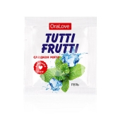 Пробник гель-смазки Tutti-frutti со вкусом мяты - 4 гр. - Биоритм - купить с доставкой в Самаре
