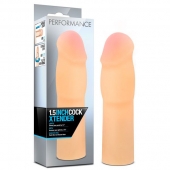 Телесная насадка-удлинитель на пенис PERFORMANCE 1.5INCH COCK XTENDER - 16 см. - Blush Novelties - в Самаре купить с доставкой