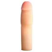 Телесная насадка-удлинитель на пенис PERFORMANCE 1.5INCH COCK XTENDER - 16 см. - Blush Novelties - в Самаре купить с доставкой